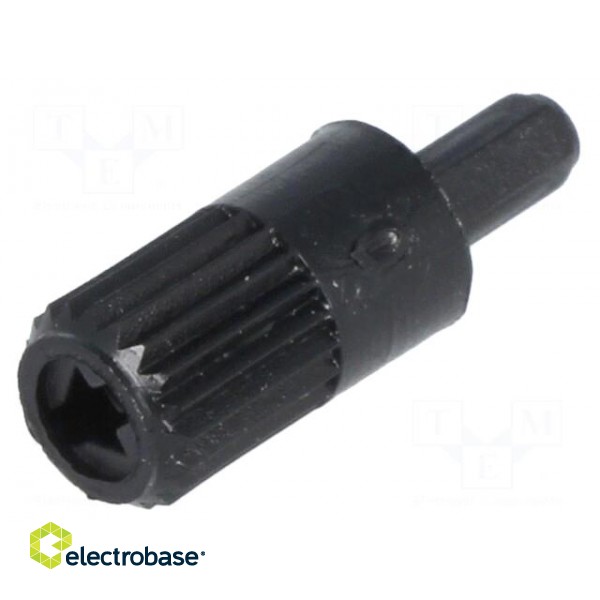Knob | shaft knob | black | 10mm | Application: CA9M фото 1