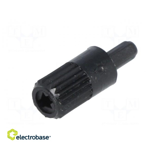 Knob | shaft knob | black | 10mm | Application: CA9M paveikslėlis 2
