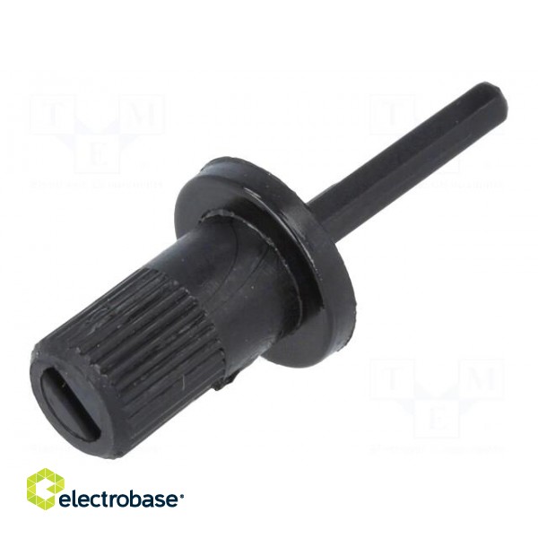 Knob | shaft knob | black | 12/13mm | Application: CA9M image 1