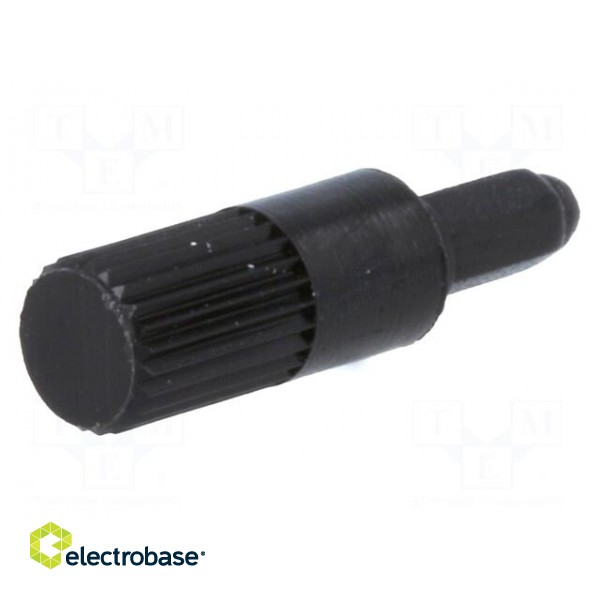 Knob | shaft knob | black | 13mm | for mounting potentiometers | CA9M image 1