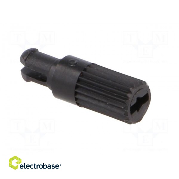 Knob | shaft knob | black | h: 11.7mm | Application: CA14 | B: 3.7mm image 8
