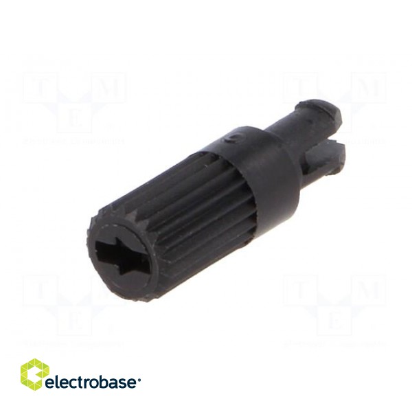 Knob | shaft knob | black | h: 11.7mm | Application: CA14 | B: 3.7mm image 2