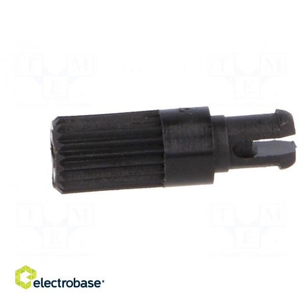 Knob | shaft knob | black | h: 11.7mm | Application: CA14 | B: 3.7mm фото 3