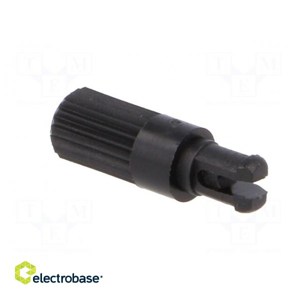 Knob | shaft knob | black | h: 11.7mm | Application: CA14 | B: 3.7mm фото 4