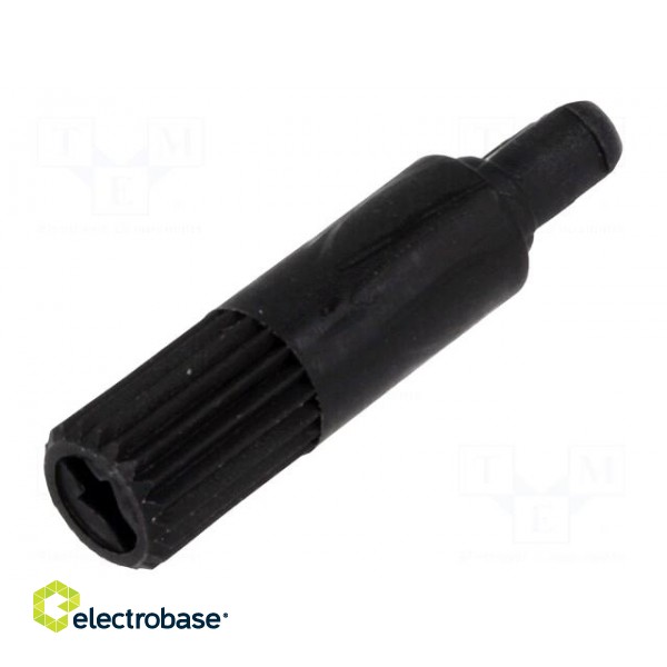 Knob | shaft knob | black | h: 18.7mm | Application: CA14 | B: 11.7mm paveikslėlis 1