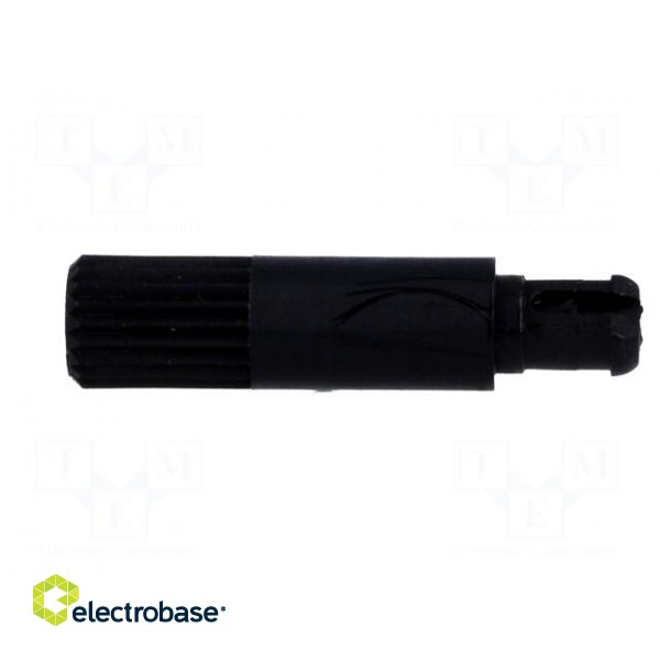 Knob | shaft knob | black | h: 18.7mm | for mounting potentiometers image 3