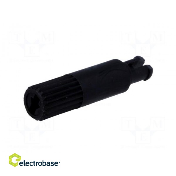 Knob | shaft knob | black | h: 18.7mm | Application: CA14 | B: 11.7mm paveikslėlis 2