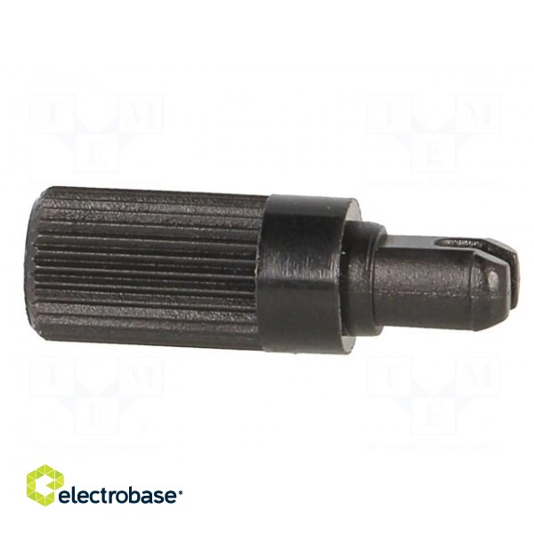 Knob | shaft knob | black | Ø6x12mm | Application: PT15N | B: 9mm image 3