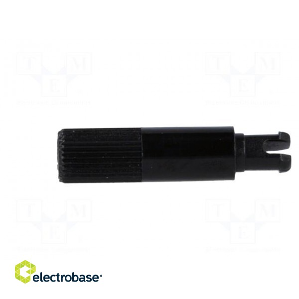 Knob | shaft knob | black | Ø6x19mm | Application: PT15N | B: 9mm image 3