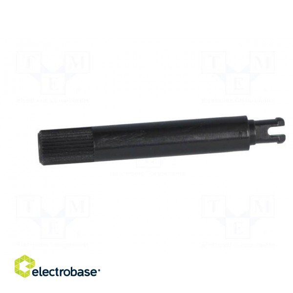 Knob | shaft knob | black | Ø6x35mm | Application: PT15N | B: 9mm image 3