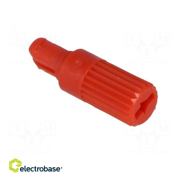 Knob | shaft knob | red | h: 11.7mm | for mounting potentiometers image 8