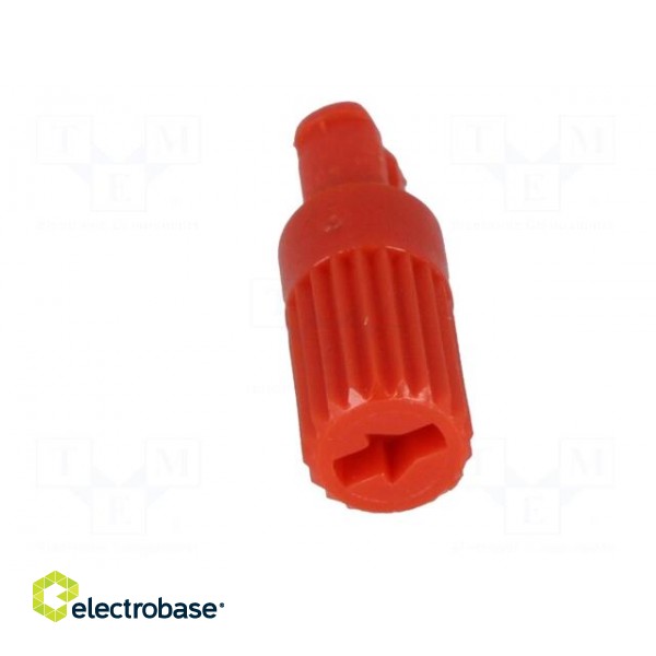 Knob | shaft knob | red | h: 11.7mm | Application: CA14 | B: 3.7mm image 9