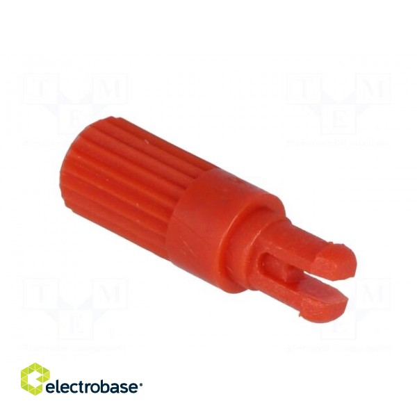 Knob | shaft knob | red | h: 11.7mm | Application: CA14 | B: 3.7mm фото 4