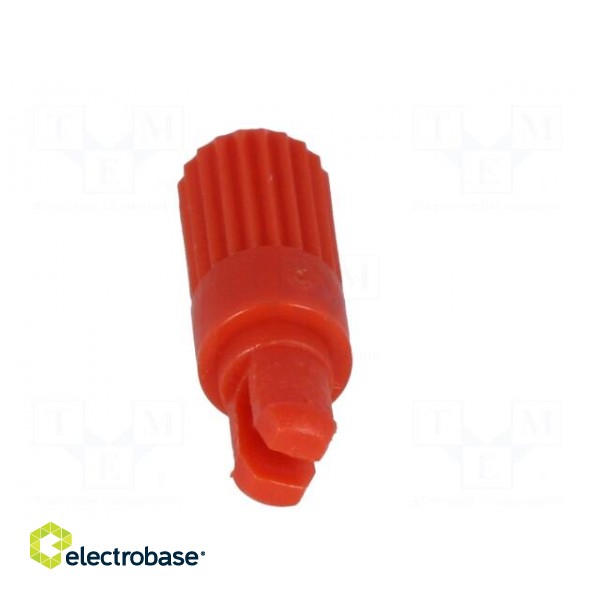 Knob | shaft knob | red | h: 11.7mm | Application: CA14 | B: 3.7mm image 5