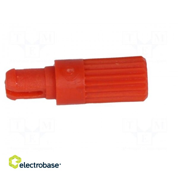 Knob | shaft knob | red | h: 11.7mm | Application: CA14 | B: 3.7mm фото 7