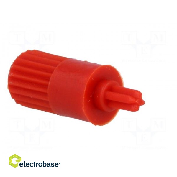 Knob | shaft knob | red | Ø5mm | for mounting potentiometers | CA6 image 4