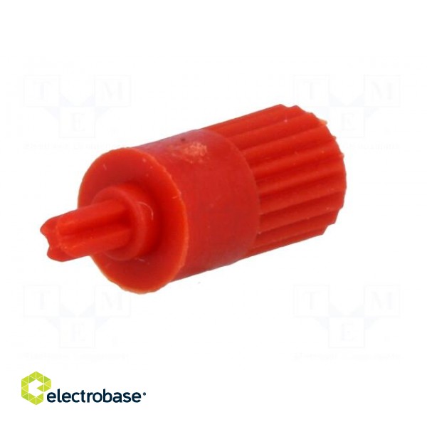 Knob | shaft knob | red | Ø5mm | for mounting potentiometers | CA6 image 6