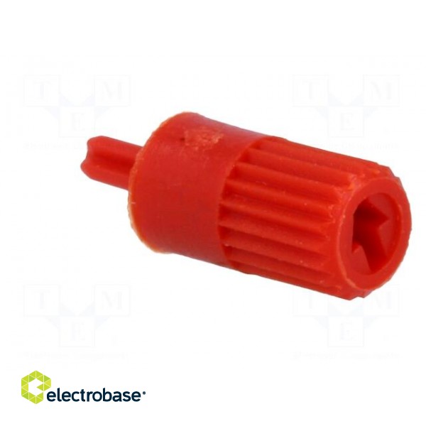 Knob | shaft knob | red | Ø5mm | for mounting potentiometers | CA6 image 8