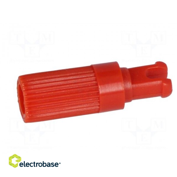 Knob | shaft knob | red | Ø6x12mm | Application: PT15N | B: 9mm image 3