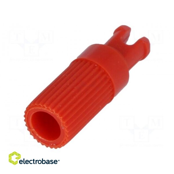Knob | shaft knob | red | Ø6x12mm | Application: PT15N | B: 9mm image 1