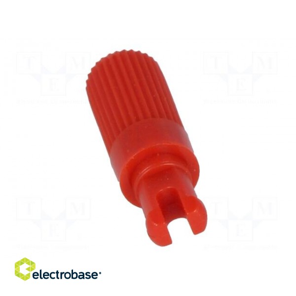 Knob | shaft knob | red | Ø6x12mm | Application: PT15N | B: 9mm image 5