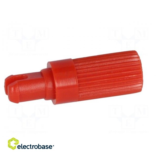 Knob | shaft knob | red | Ø6x12mm | Application: PT15N | B: 9mm paveikslėlis 7