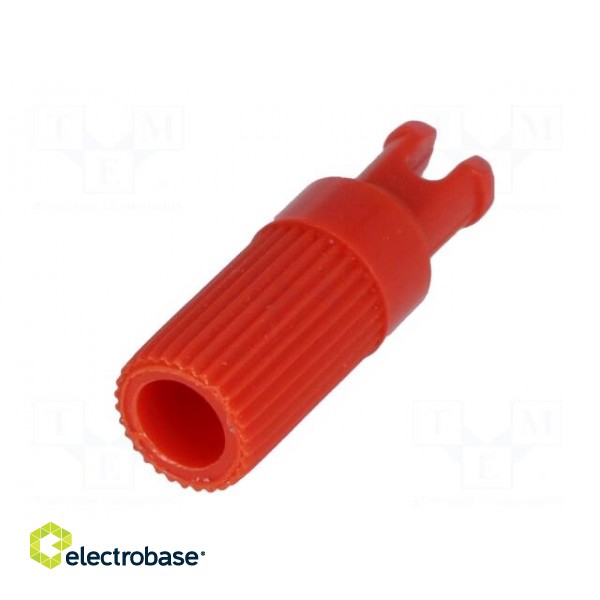 Knob | shaft knob | red | Ø6x12mm | Application: PT15N | B: 9mm paveikslėlis 2