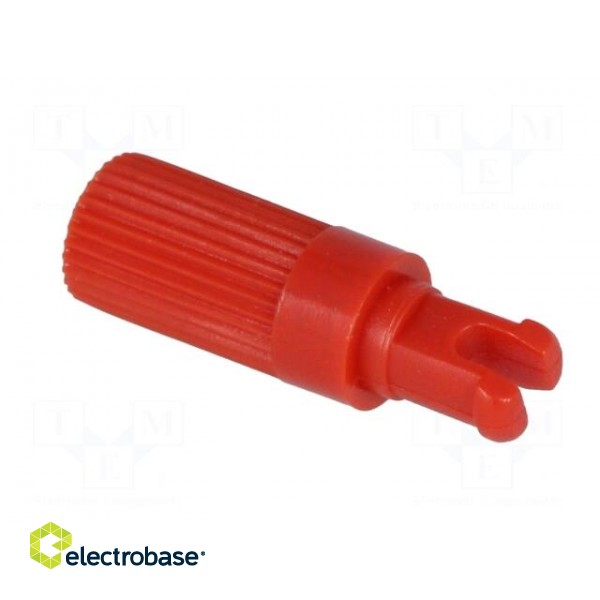 Knob | shaft knob | red | Ø6x12mm | Application: PT15N | B: 9mm image 4