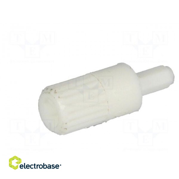 Knob | shaft knob | white | 10mm | for mounting potentiometers | CA9M image 2