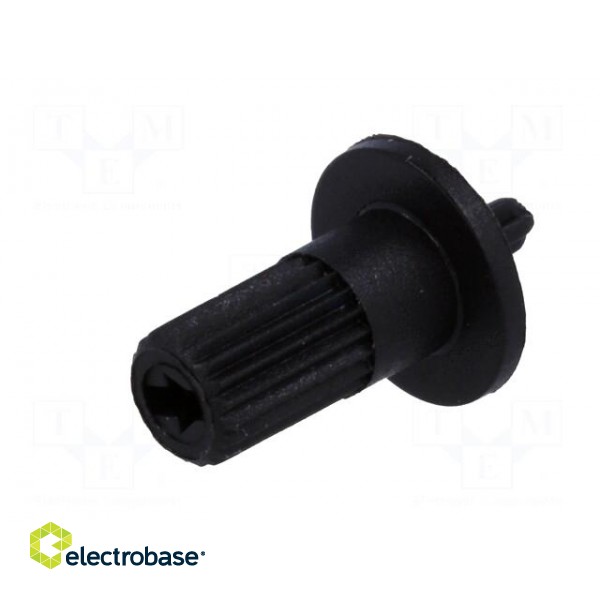 Knob | shaft knob,with flange | black | Ø5mm | Flange dia: 9mm | CA6 image 2