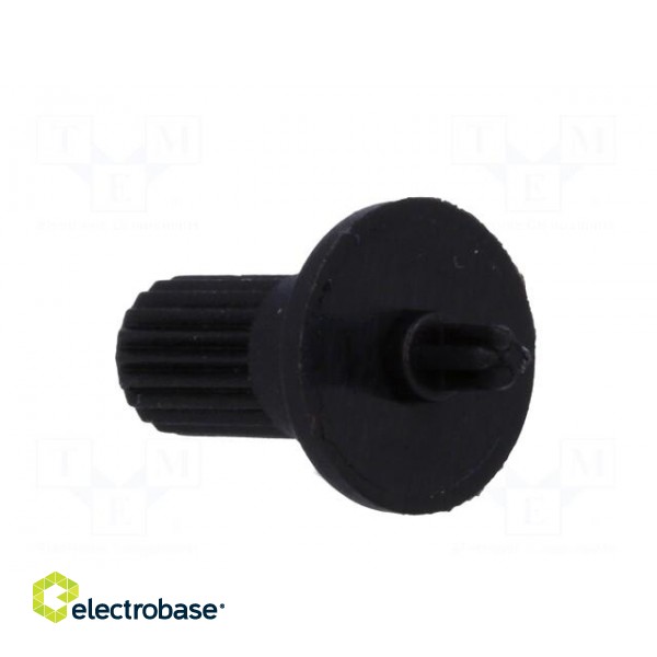 Knob | shaft knob,with flange | black | Ø5mm | Flange dia: 9mm | CA6 image 4