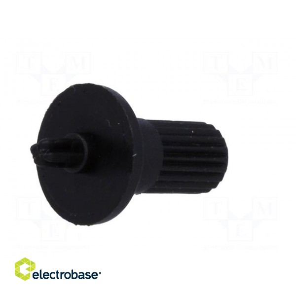 Knob | shaft knob,with flange | black | Ø5mm | Flange dia: 9mm | CA6 image 6
