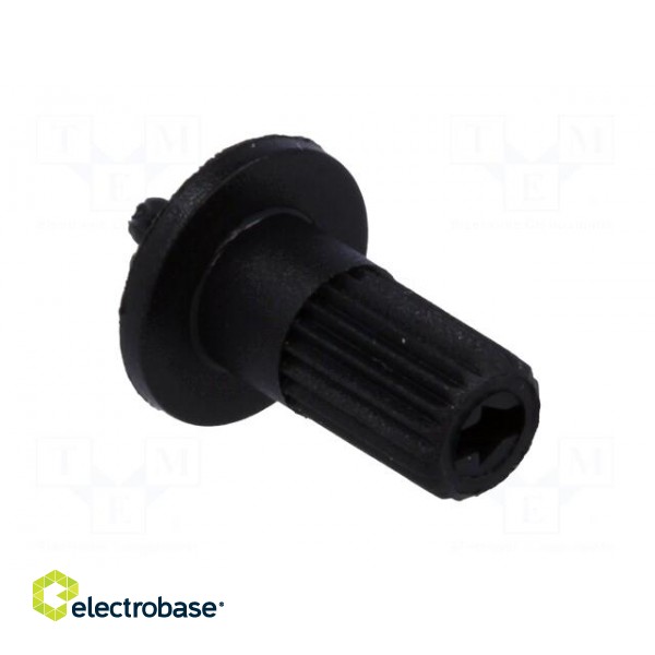 Knob | shaft knob,with flange | black | Ø5mm | Flange dia: 9mm | CA6 image 8