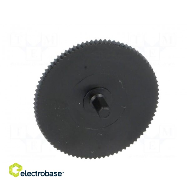 Knob | thumbwheel | black | Ø21mm | for mounting potentiometers | CA9M image 9