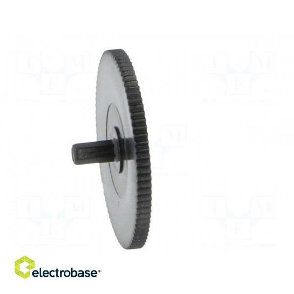 Knob | thumbwheel | black | Ø21mm | for mounting potentiometers | CA9M image 3