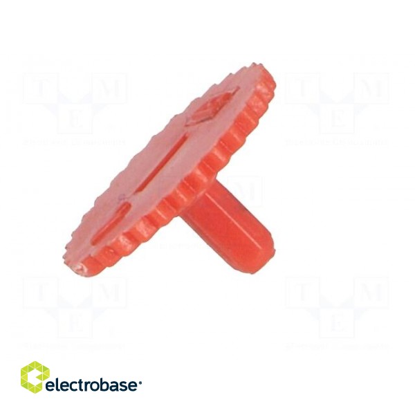 Knob | thumbwheel | red | Ø11.5mm | Application: CA9M image 3