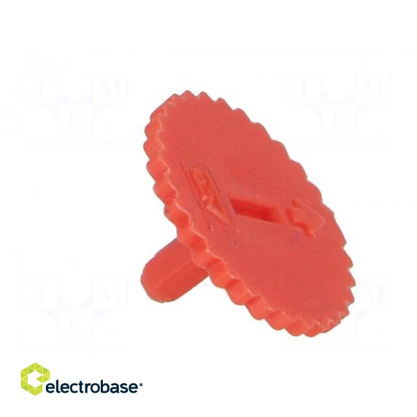 Knob | thumbwheel | red | Ø11.5mm | Application: CA9M image 7
