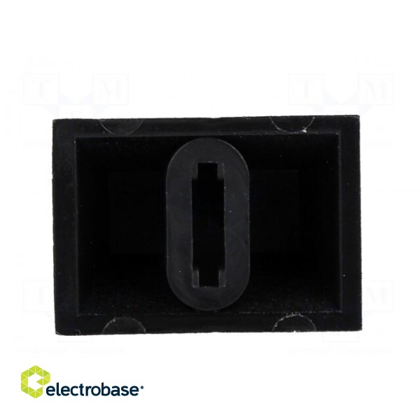 Knob: slider | black | 20x14x13mm | width shaft 6,3mm | plastic image 5