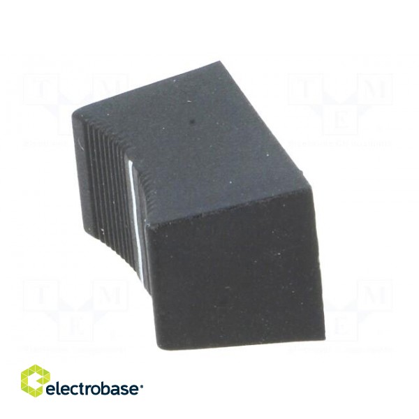 Knob: slider | black | 23x11x11mm | Width shaft 4mm | plastic image 3