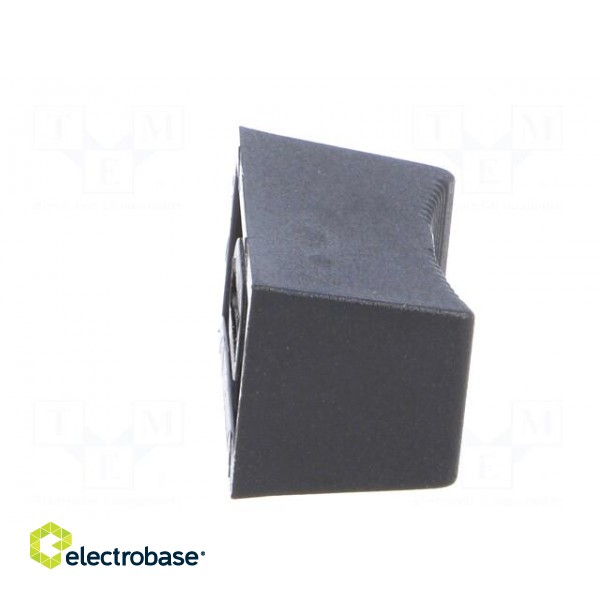Knob: slider | black | 23x11x11mm | width shaft 6,3mm | plastic image 7