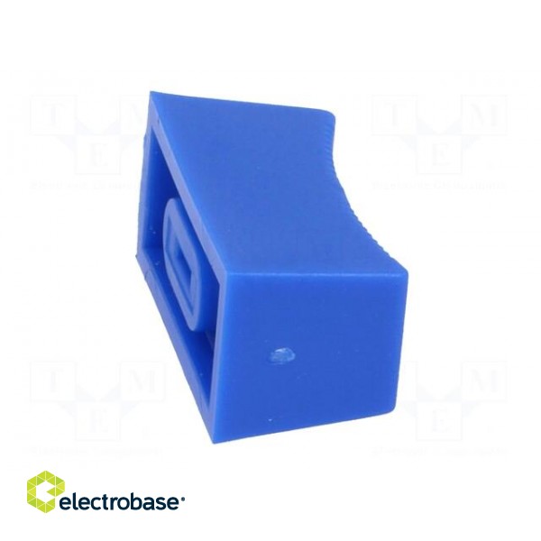 Knob: slider | Colour: blue | 23x11x11mm | Mat: plastic | Pointer: white фото 7