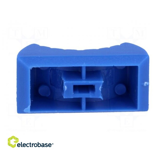 Knob: slider | blue | 24x11x10mm | Width shaft 4mm | plastic image 7