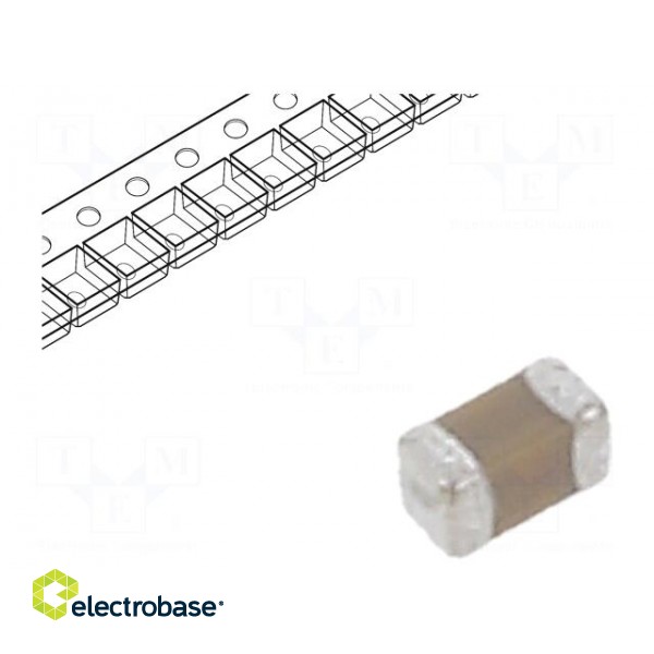 Capacitor: ceramic | 100nF | 10V | X7R | ±5% | 0402