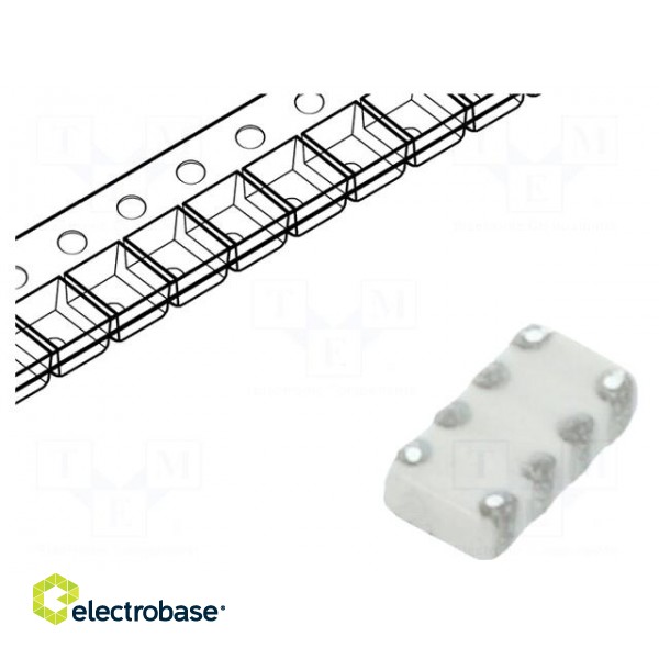Capacitor: ceramic | MLCC,array capacitors | 100pF | 50V | C0G | ±10%
