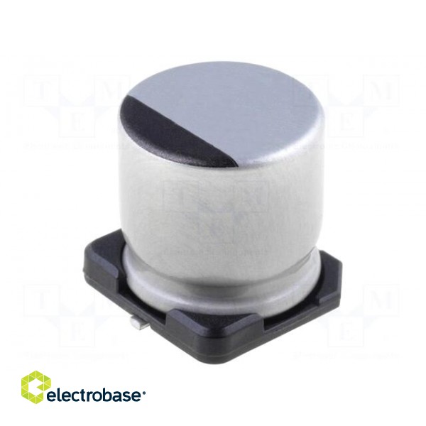 Capacitor: electrolytic | low ESR | SMD | 47uF | 35VDC | Ø6.3x5.8mm