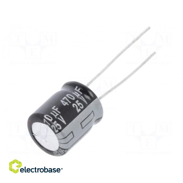 Capacitor: electrolytic | low ESR | THT | 220uF | 35VDC | Ø10x12.5mm