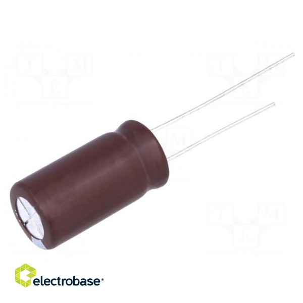 Capacitor: electrolytic | low ESR | THT | 1000uF | 10VDC | Ø10x16mm