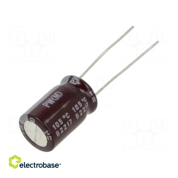 Capacitor: electrolytic | low ESR | THT | 220uF | 50VDC | Ø10x16mm | ±20%