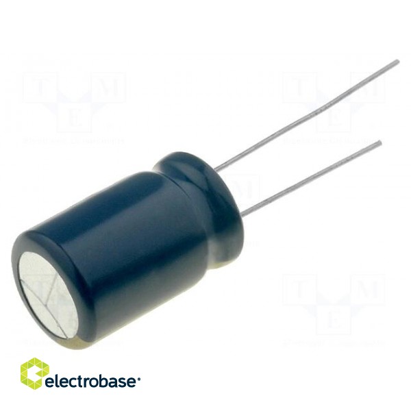 Capacitor: electrolytic | low impedance | THT | 47uF | 25VDC | Ø5x11mm