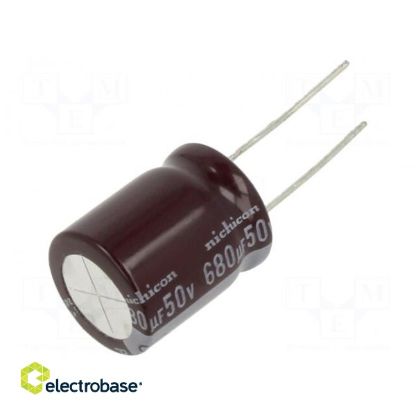 Capacitor: electrolytic | low ESR | THT | 680uF | 50VDC | Ø16x20mm | ±20%